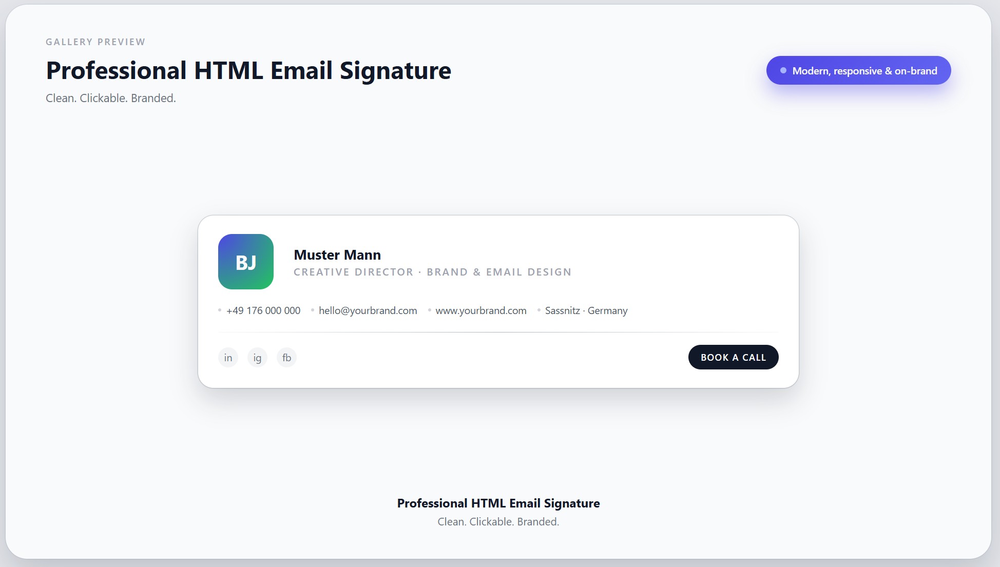 HTML E-Mail-Signaturen